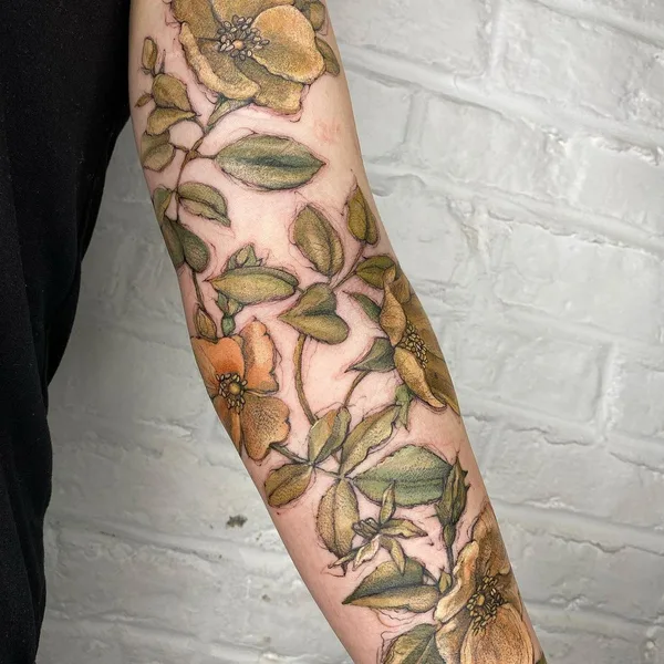 Author's Style tattoo by Hettie Baker in London