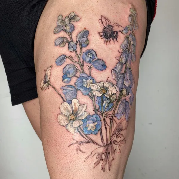 Author's Style tattoo by Hettie Baker in London