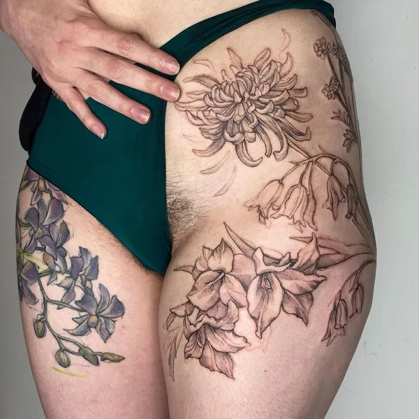 Author's Style tattoo by Hettie Baker in London