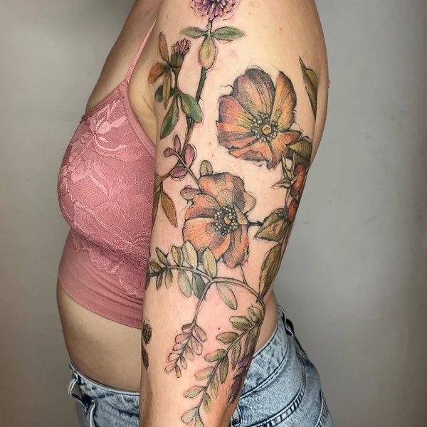 Author's Style tattoo by Hettie Baker in London