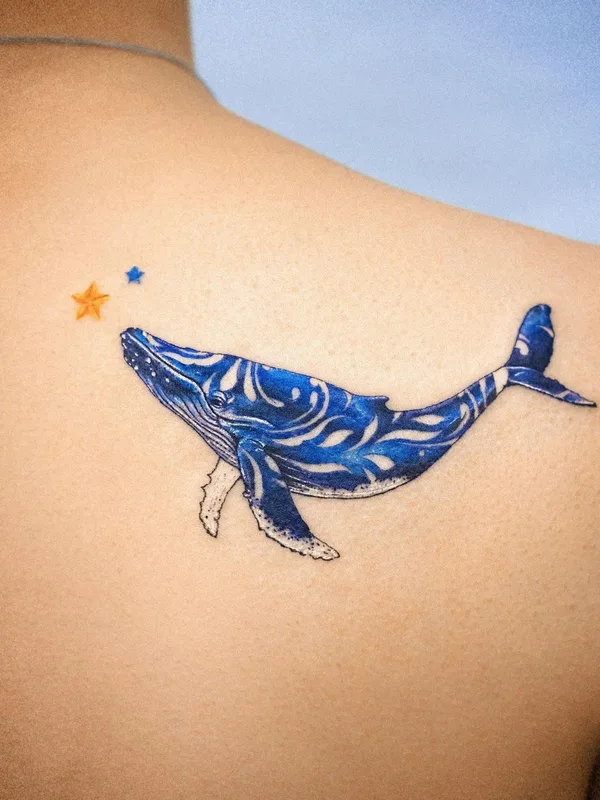female color miniature Tatuaggio su shoulder blade #43547 | Tatuatore E.nal