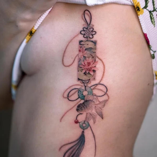 Oriental tattoo by Sion