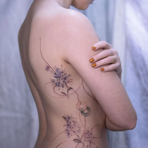 Oriental tattoo by Sion