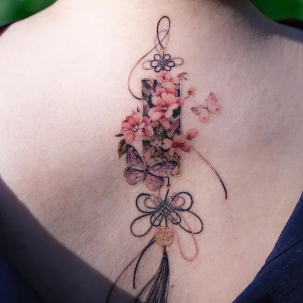 Oriental tattoo by Sion