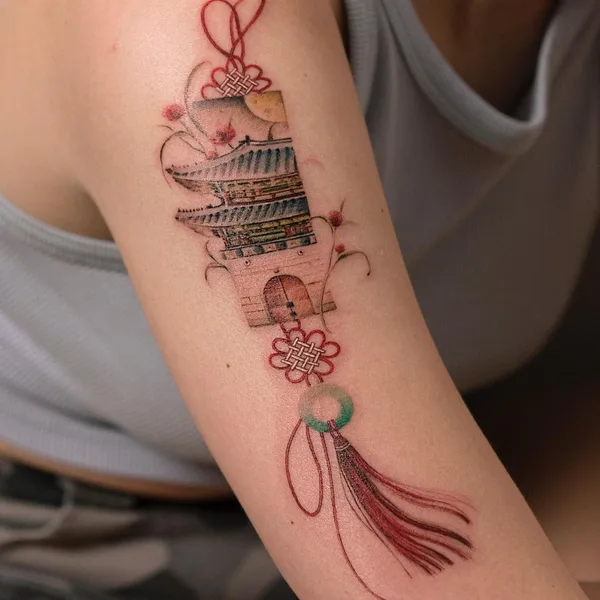 Oriental tattoo by Sion