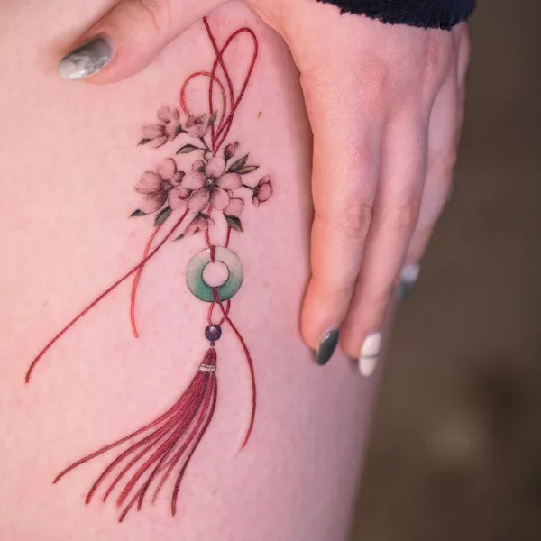 Oriental tattoo by Sion