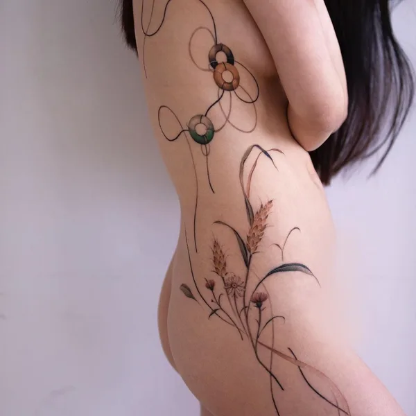 Oriental tattoo by Sion