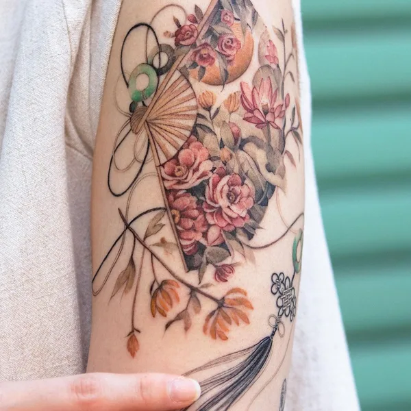 Oriental tattoo by Sion