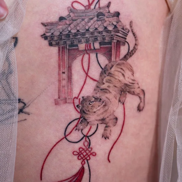 Oriental tattoo by Sion