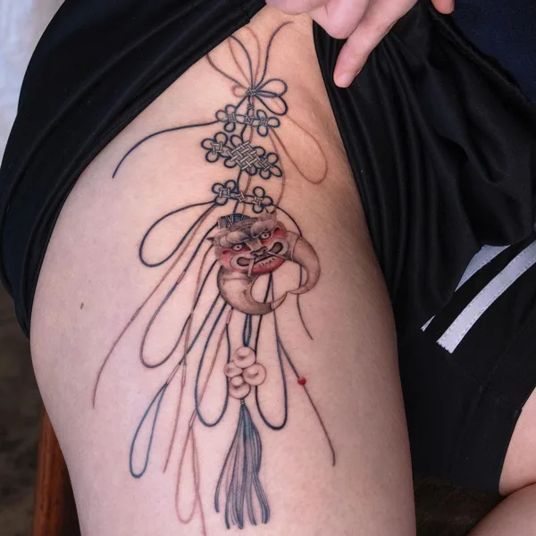 Oriental tattoo by Sion