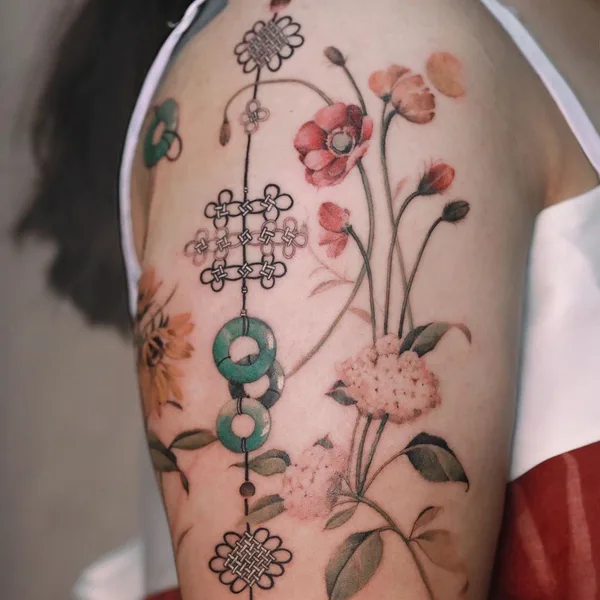 Oriental tattoo by Sion