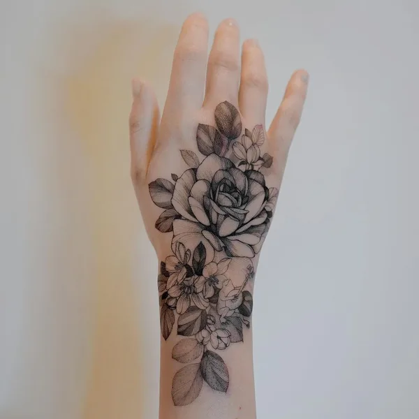 Graphic tattoo by Zihwa in Seoul