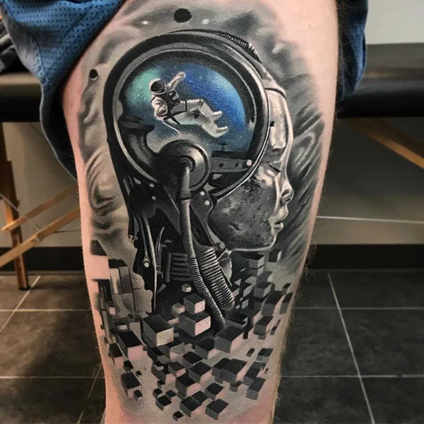 Portrait tattoo by Jacob Sheffield