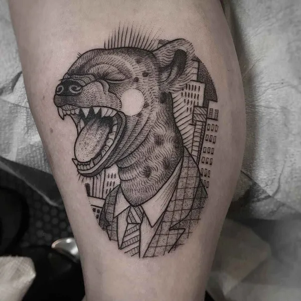 Дотворк tattoo by Susanne Suflanda Konig in Hamburg