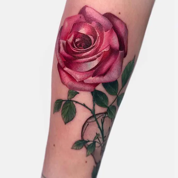 Botanical tattoo by Janice Bao Bao in Toronto