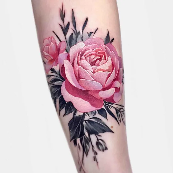 Botanical tattoo by Janice Bao Bao in Toronto