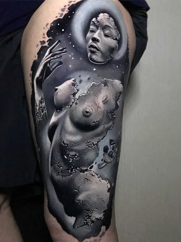 Portrait tattoo by Jacob Sheffield