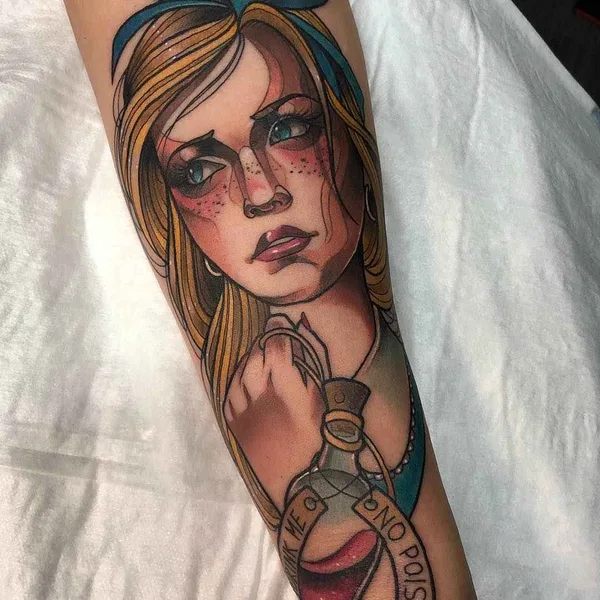 Neo Traditional tattoo by Raquel Escudero in Barcelona