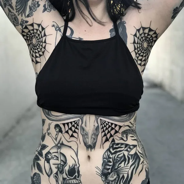 Old School tattoo by Javier Betancourt