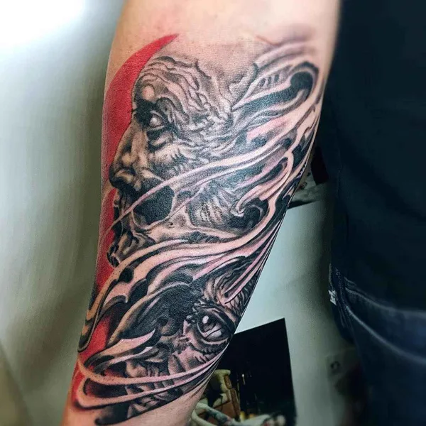 Neo Traditional tattoo by Manolache Danut in Bruxelles