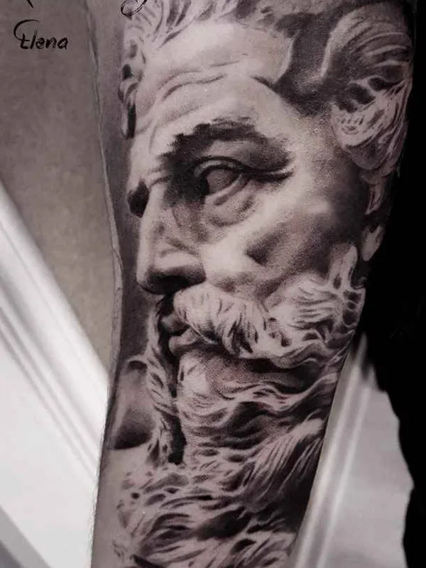 black and grey realism татуировка на forearm #13854 | Тату мастер Елена Керничанская