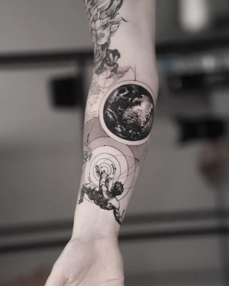 The magic of geometry in realistic tattoos by Evan Summers - image 3