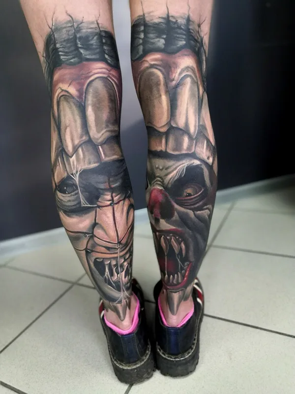 color realism татуировка на full leg #34754 | Тату мастер Mike&Polly