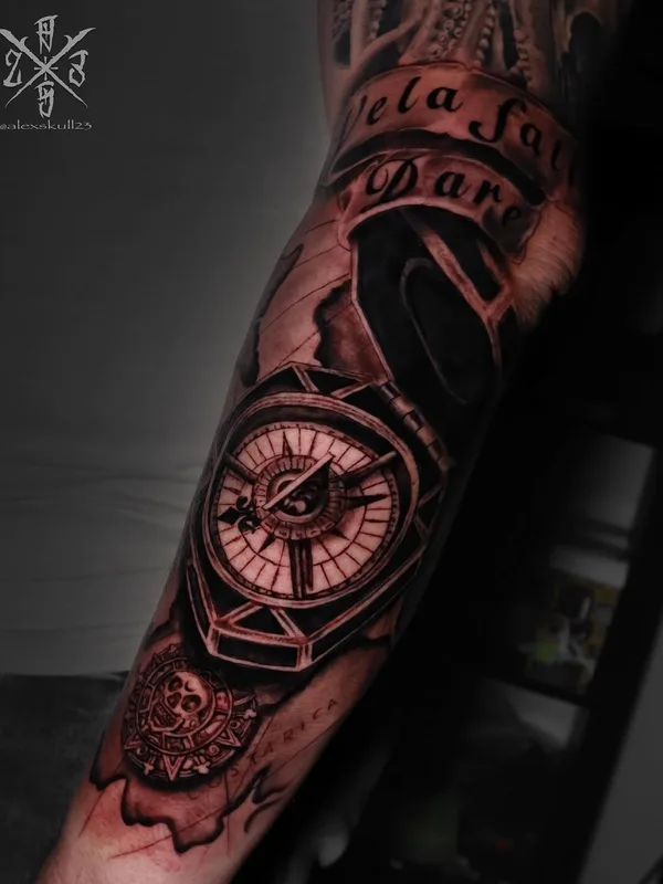 black and grey black and grey tattoo on forearm #49365 | Tattoo Artist Алексей Евгеньевич