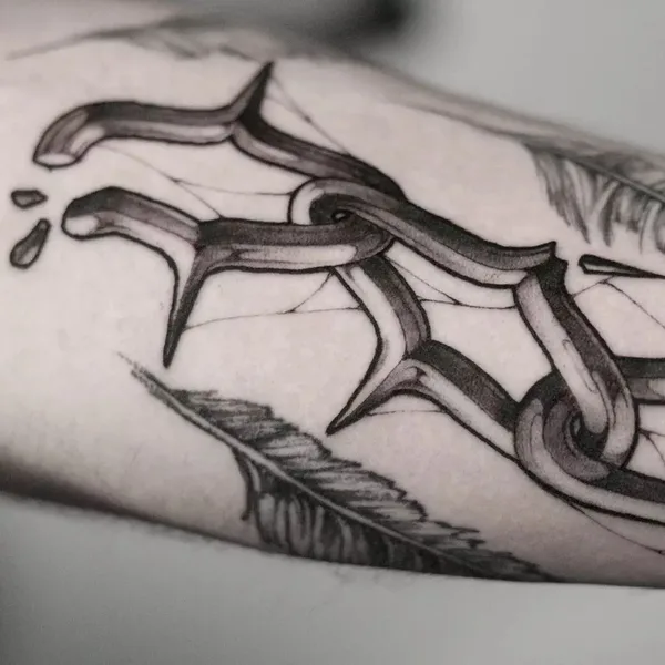 Graphic tattoo by Олег Кустов in Нижний Новгород