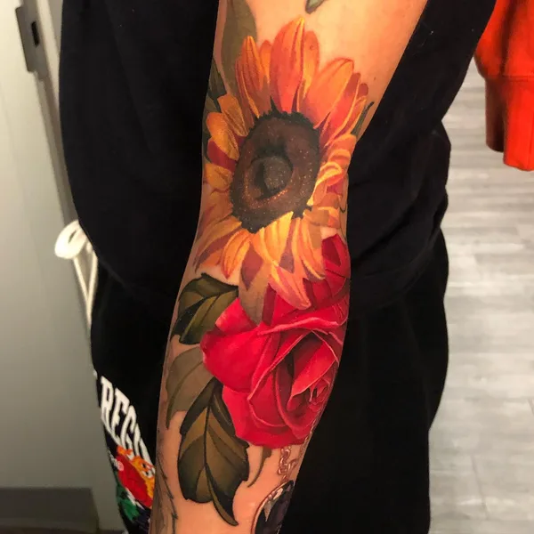 Botanical tattoo by Allisin Riot in Bel Air