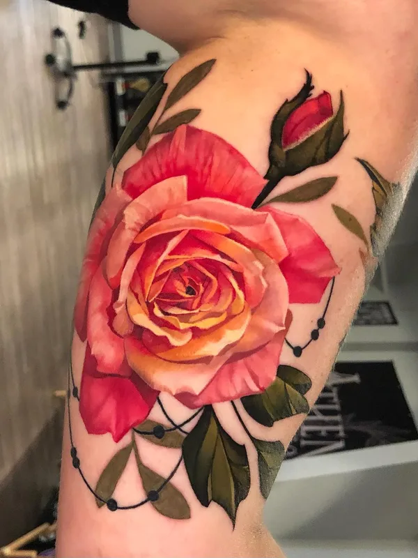 female color realism Tatuagem em leg #63749 | Tatuador Allisin Riot