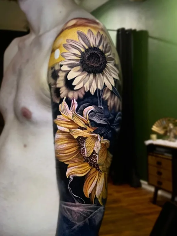 color realism татуировка на full sleeve #63757 | Тату мастер Egon Weissberger