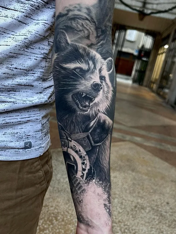 black and grey realism татуировка на forearm #63759 | Тату мастер Egon Weissberger