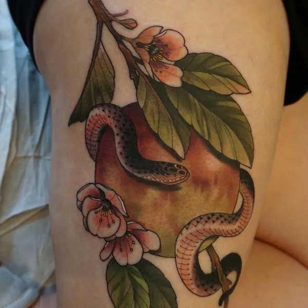Neo Traditional tattoo by Melise Hill in Detroit