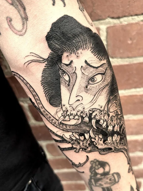 black japanese Tatuagem em forearm #63797 | Tatuador GANJI