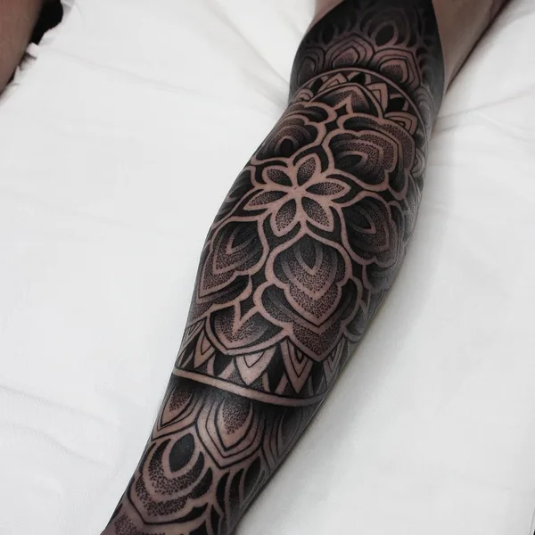 Ornamental tattoo by @tommbirchtattoo in Manchester