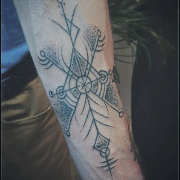 Ornamental tattoo by Habba Nero in Reykjavík