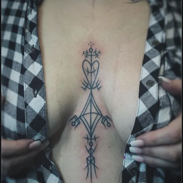 Ornamental tattoo by Habba Nero in Reykjavík