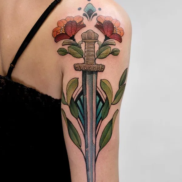 Neo Traditional tattoo by JÓN PÁLL in Reykjavík