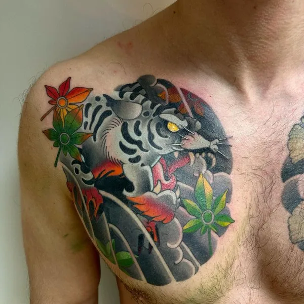 Японская tattoo by Búri in Reykjavík