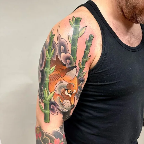 Японская tattoo by Búri in Reykjavík