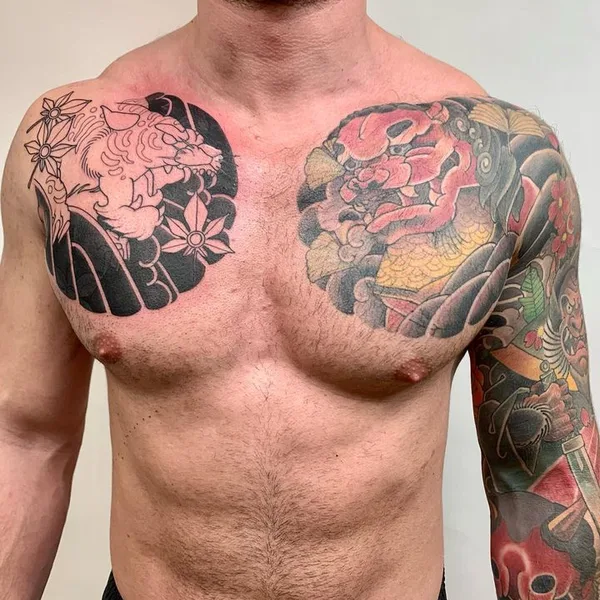 Японская tattoo by Búri in Reykjavík