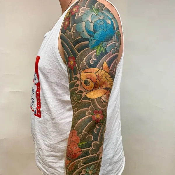 Японская tattoo by Búri in Reykjavík