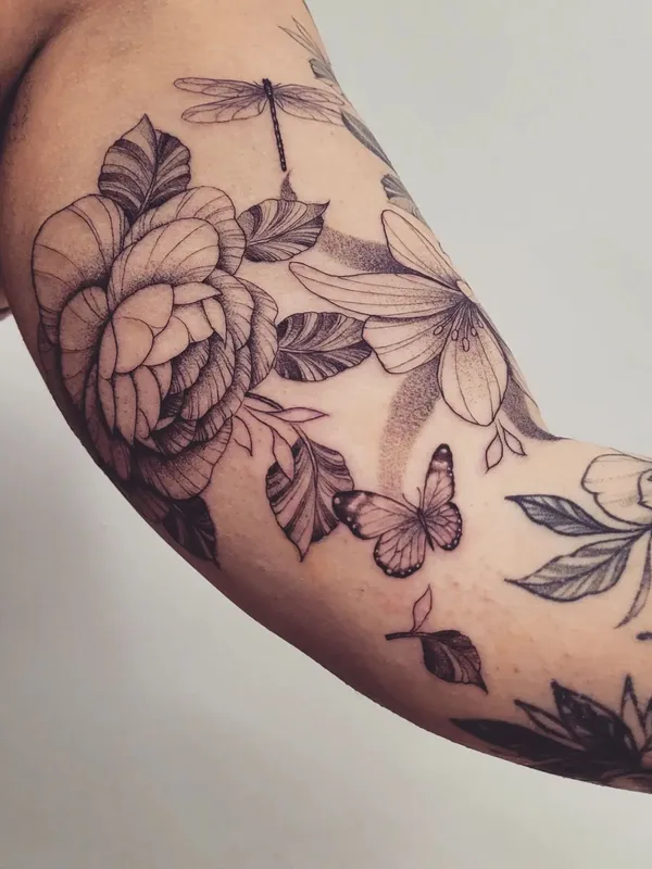 black and grey fineline tattoo on forearm #67472 | Tattoo Artist moonchild_tattooing