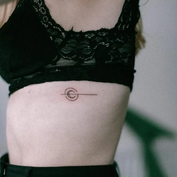 Fine Line tattoo by Catarina Rebelo in Reykjavík