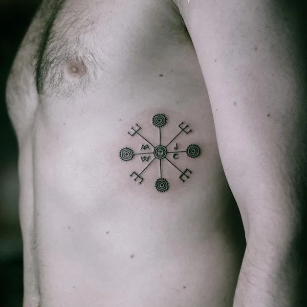 Fine Line tattoo by Catarina Rebelo in Reykjavík