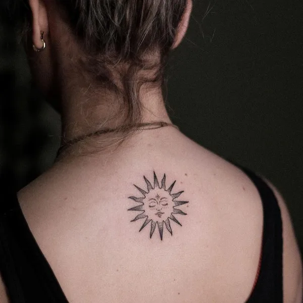 Fine Line tattoo by Catarina Rebelo in Reykjavík