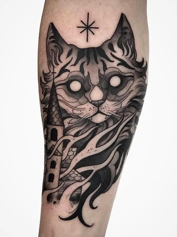 black and grey black and grey tattoo auf forearm #67519 | Tätowierer Sławek Pawlik