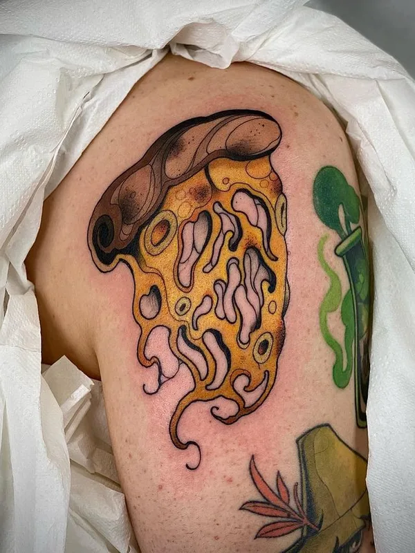 color new school tattoo auf shoulder #67516 | Tätowierer Sławek Pawlik