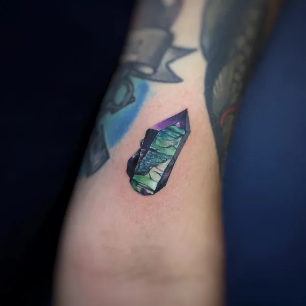 Illustrative tattoo by Martyna Popiel in Katowice